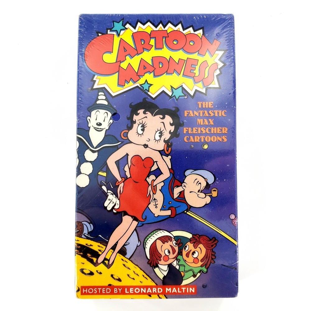 Cartoon Madness The Fantastic Max Fleischer Cartoons VHS Leonard Maltin Sealed - Picture 1 of 6